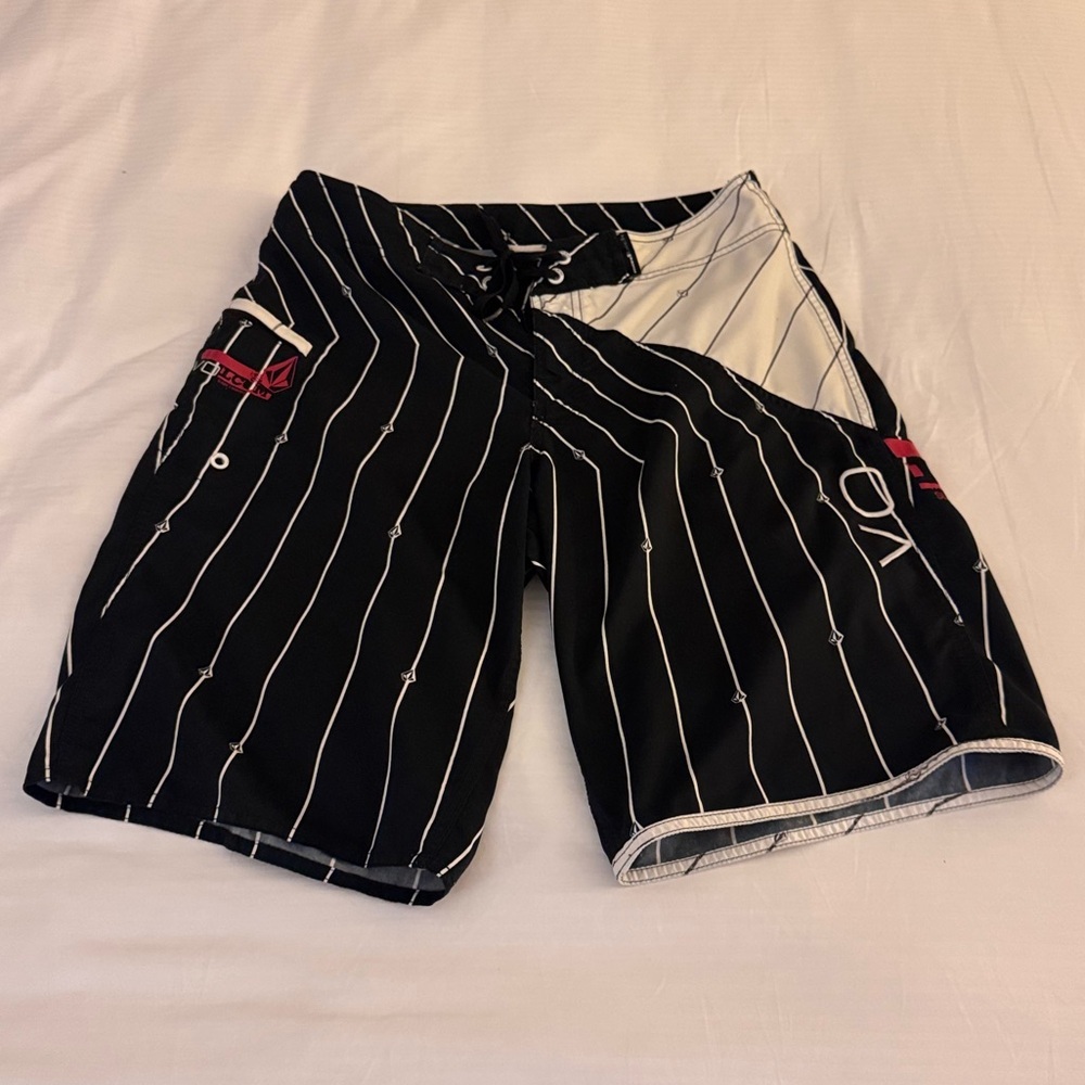 Vintage Volcom Pinstripe Trunks